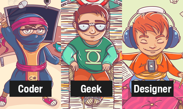 Code vs Geek vs Designer